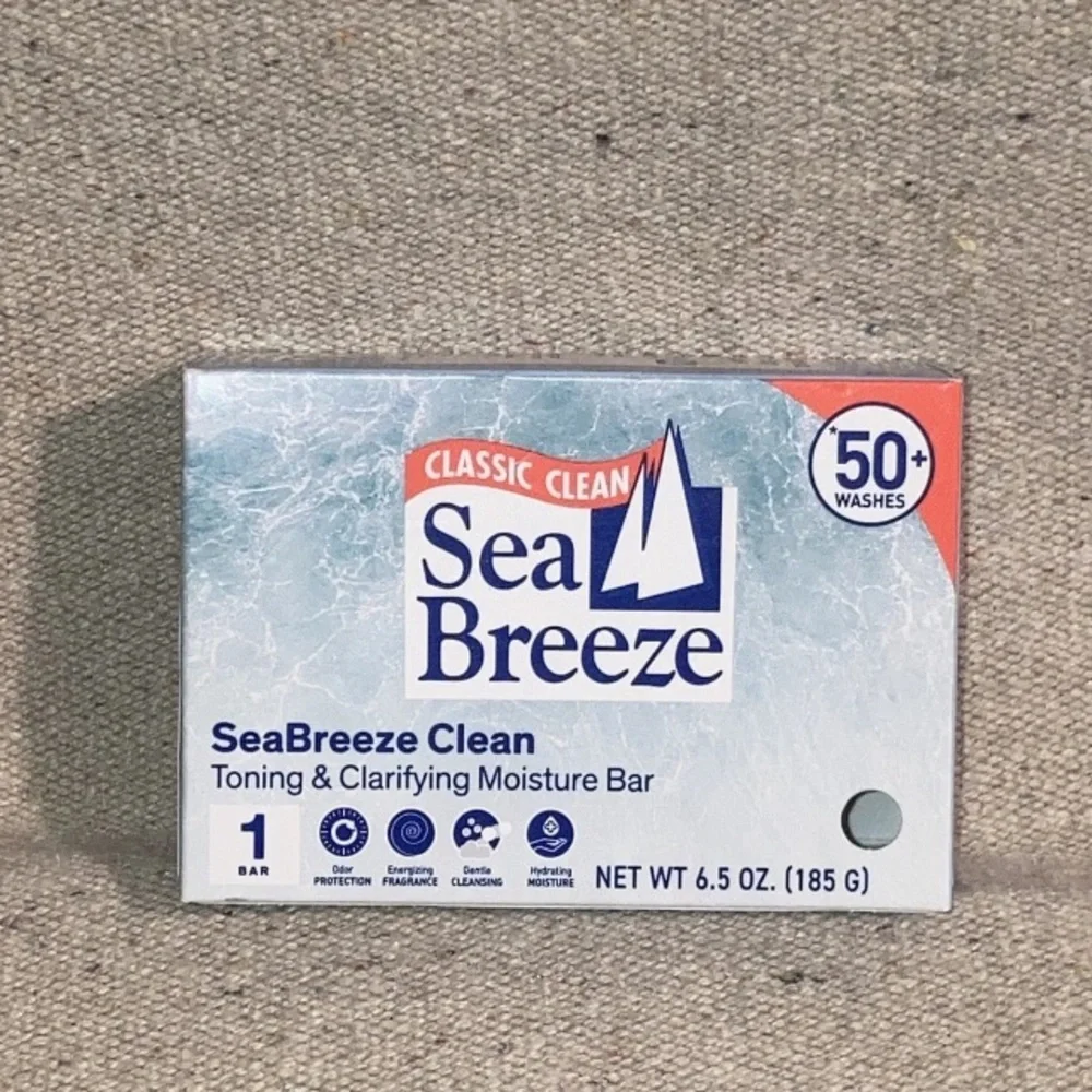 6 Pack Sea Breeze Classic Clean Clarifying Moisture Bar Soap 6.5oz Each